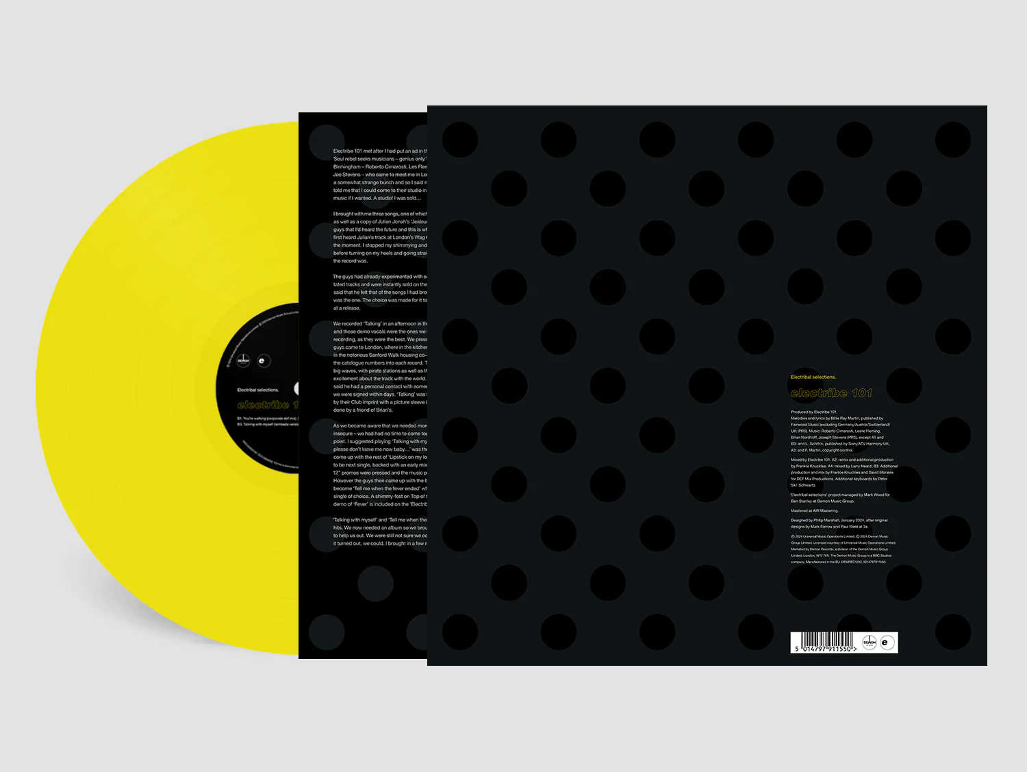 Electribe 101 / Electribal Selections HMV 1921 Translucent Yellow Vinyl - Image 3